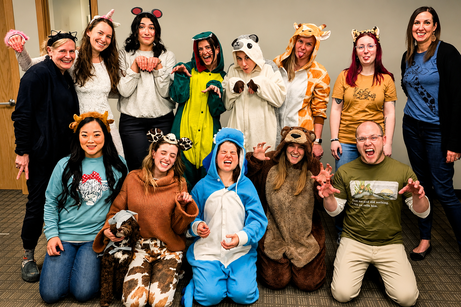 Children’s Therapy of Woodinville team members at a clinic staff event.